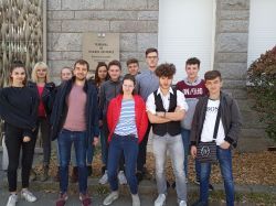 Les délégués du lycée Zola d'Hennebont en formation au Tribunal de Lorient